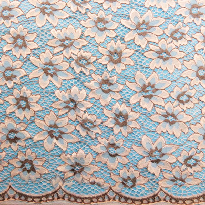 Lace Fabric Dress Cutwork for Women's Wear Wholesale Supplier 6